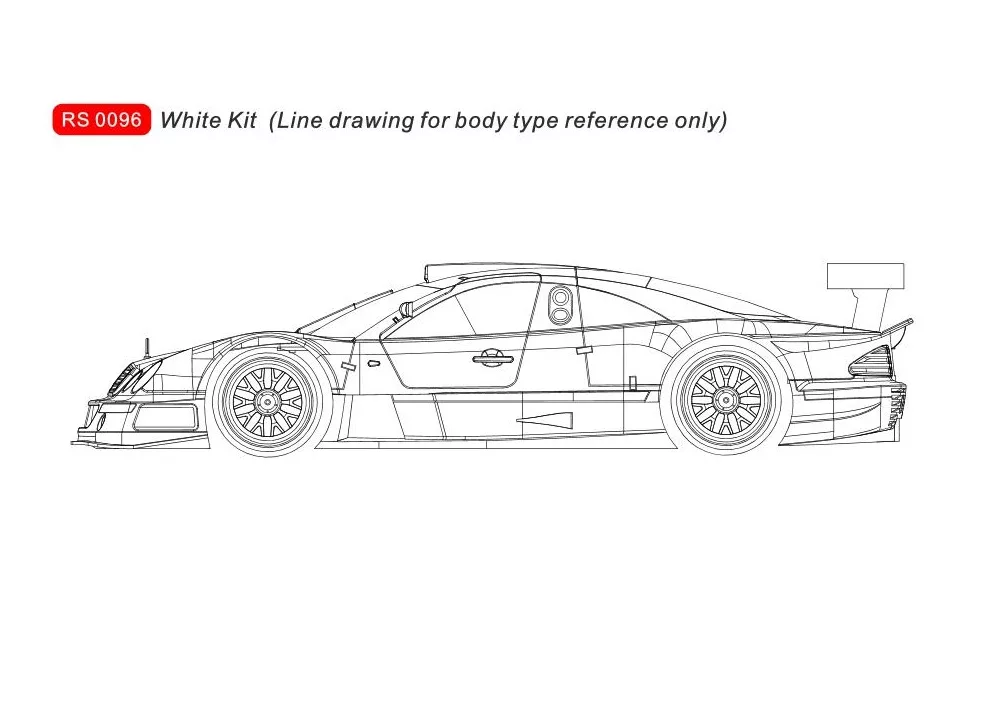 RS0096 Mercedes CLK white kit